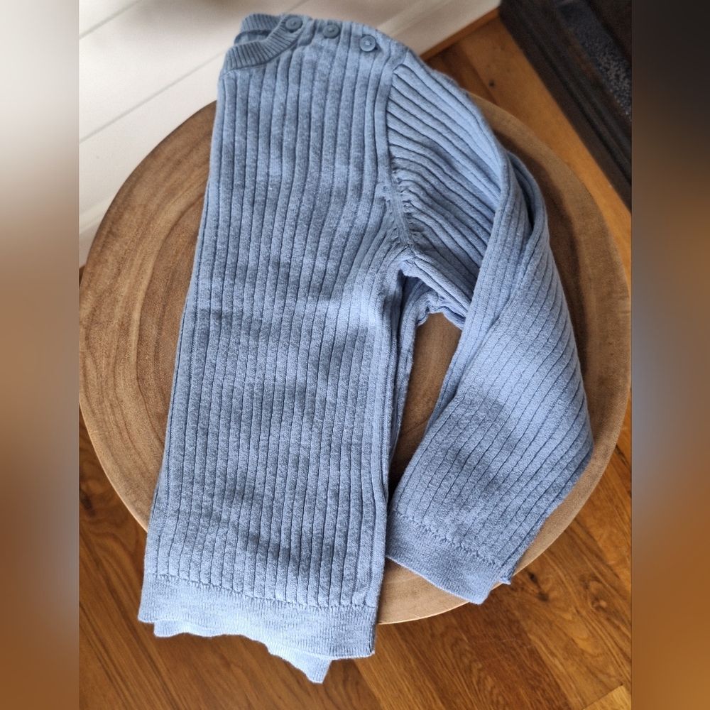 Cozy Blue H&M Ribbed Kids Shirt